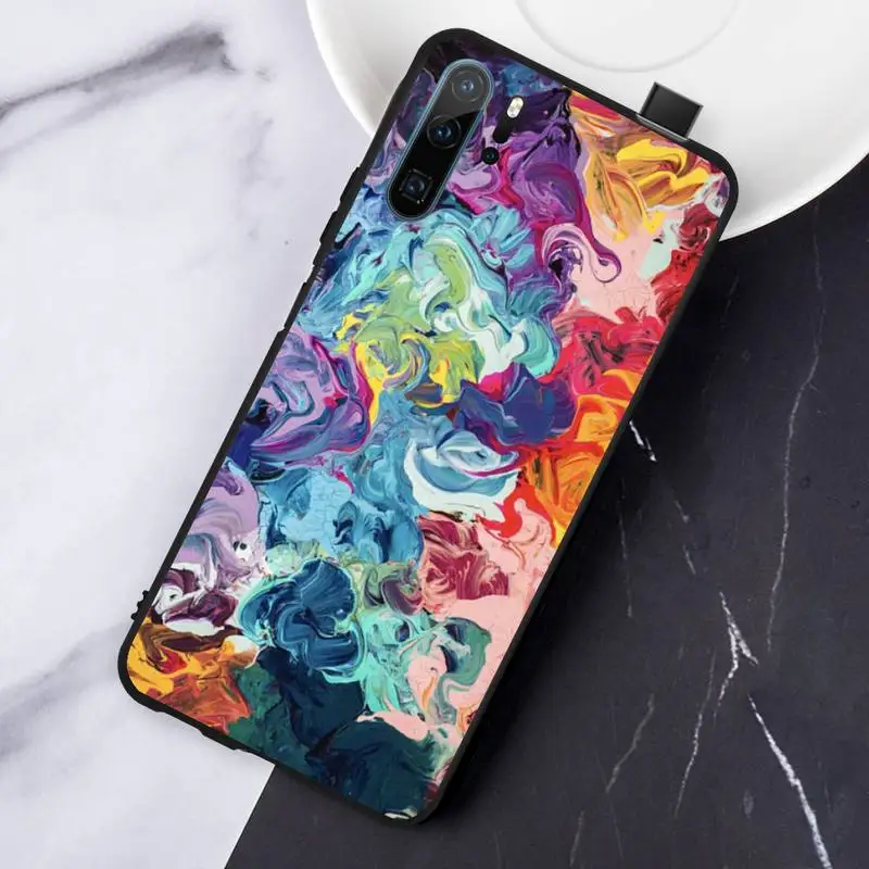

Colorful abstract splash ink texture Phone Case For Huawei honor Mate P 10 20 30 40 Pro 10i 9 10 20 8 x Lite