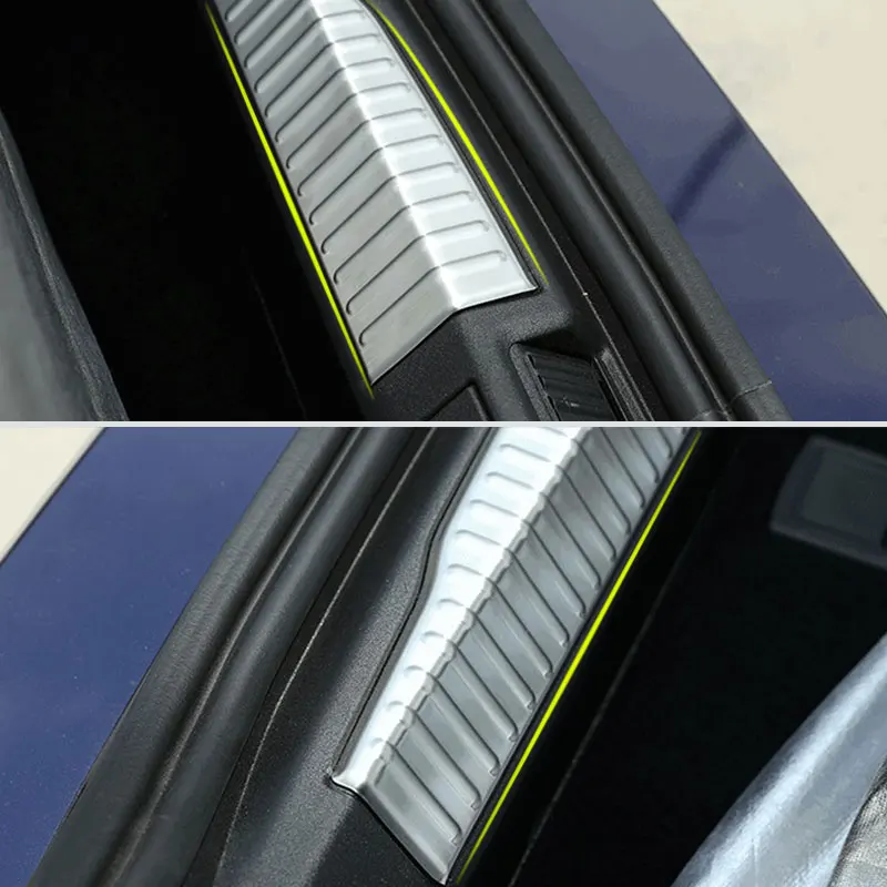 

2pcs Stainless Steel Car Trunk Inner Protection Board Edge Decoration Stickers for Alfa Romeo Giulia