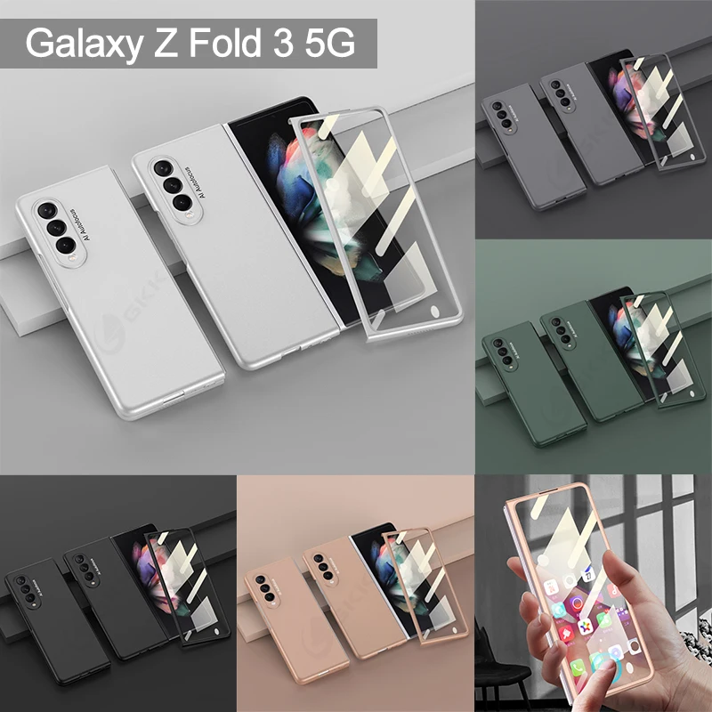 Универсальный Ультратонкий чехол для Samsung Galaxy Z Fold 3 5G противоударный жесткий