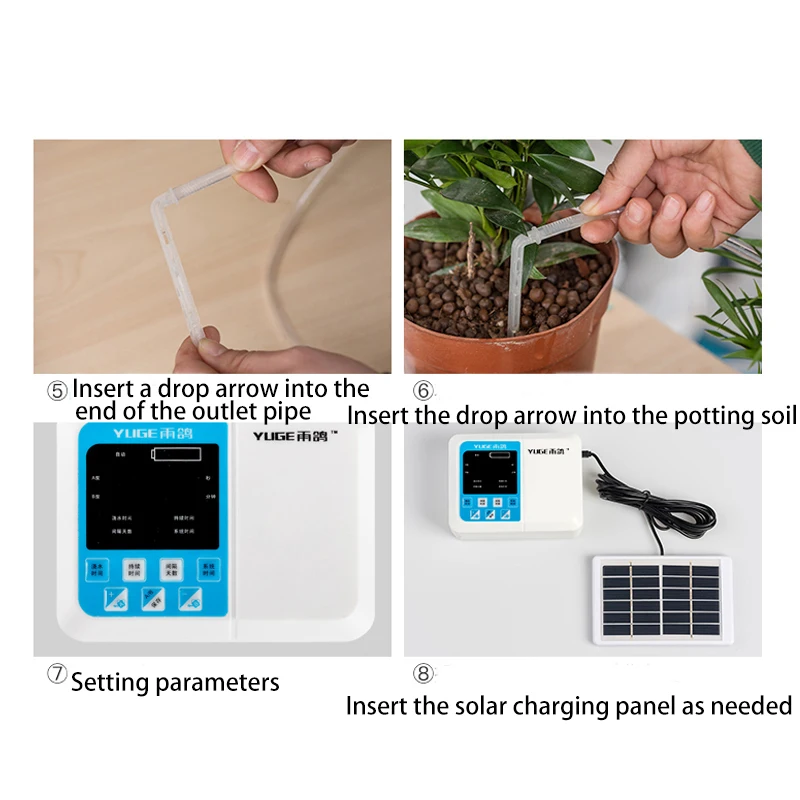 

Third generation intelligent plant drip Irrigation system garden automatic watering system Solar EnergyCharging water pump timer