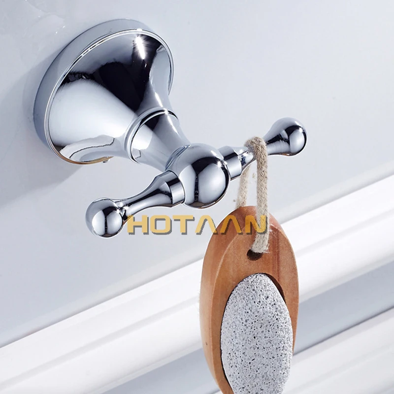 Free shipping Brass Bathroom Accessories Set Robe hook Paper Holder Towel Bar Soap basket bathroom sets chrome HT-13500-C-5 |