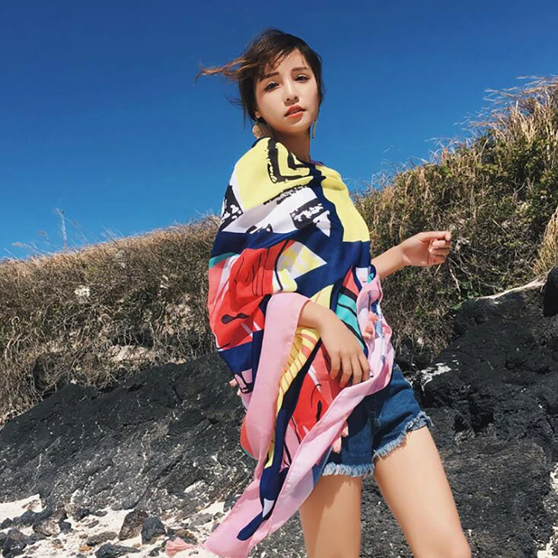 Горячая новинка 2020 женский богемный шарф весна лето шарфы шали и накидки женские