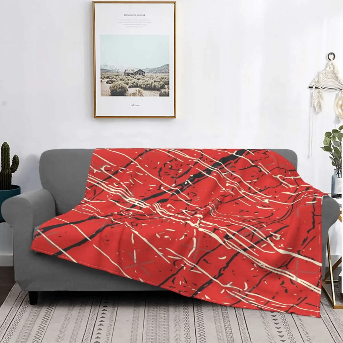 

Red Alert Black Beauty & 4 Blanket Bedspread Bed Plaid Comforter Plaid Sofa Plaid Blankets Picnic Bedspread