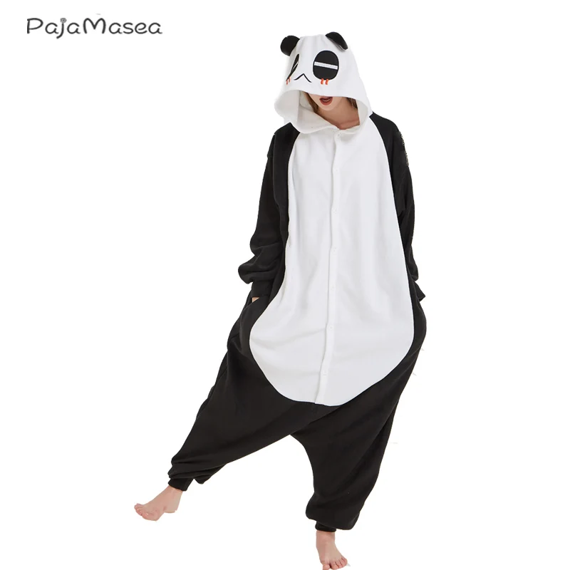 

New 3D Panda Adults Onesies Women Men Cartoon One-Piece Pajamas Animal Halloween Cosplay Costume Christmas Raccoon Kigurumi