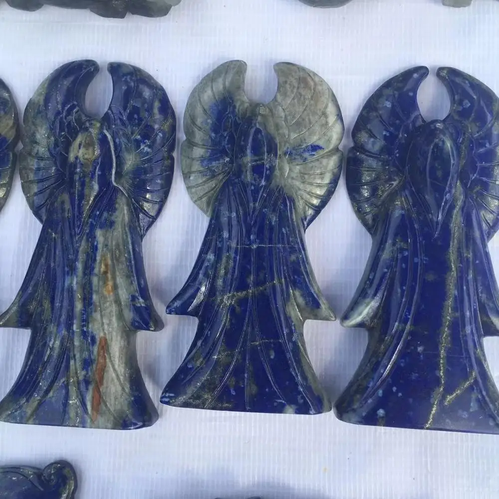 Натуральный Quartz кварцевый некромант скульптура ручной вырезанные фигурки в