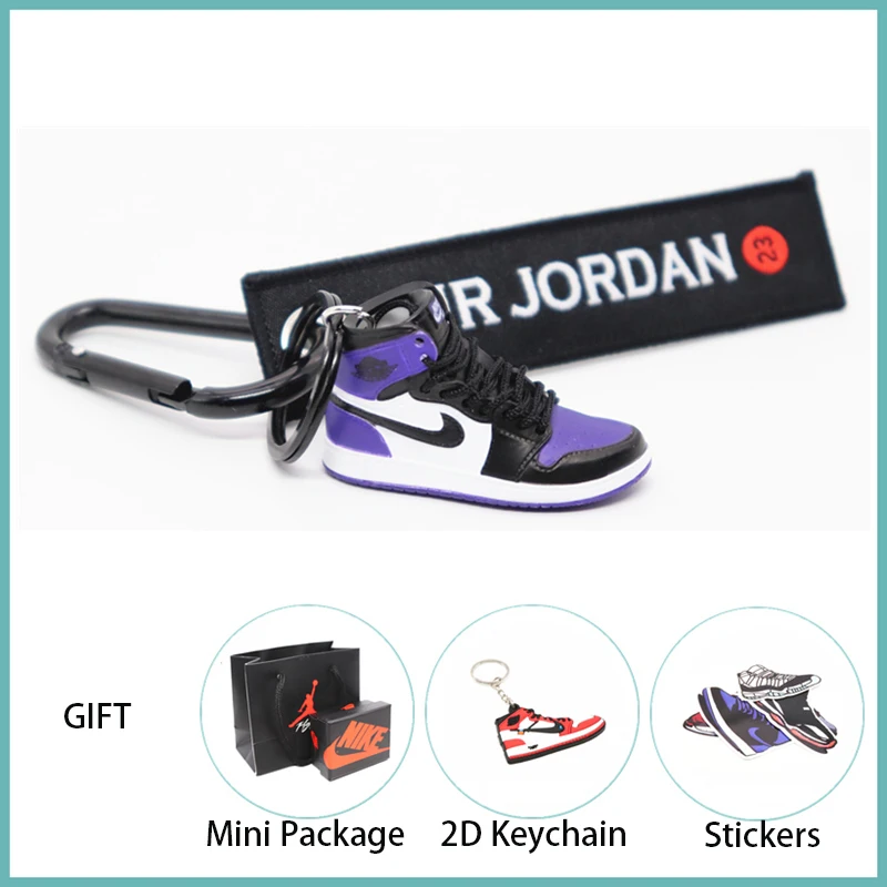 Новинка ручной работы 3D AJ Key ChaiAir Mini Jordan кроссовки модель милый брелок для ключей Баскетбольная обувь Подарочный Брелок для ключей модные украшения - Цвет: 21