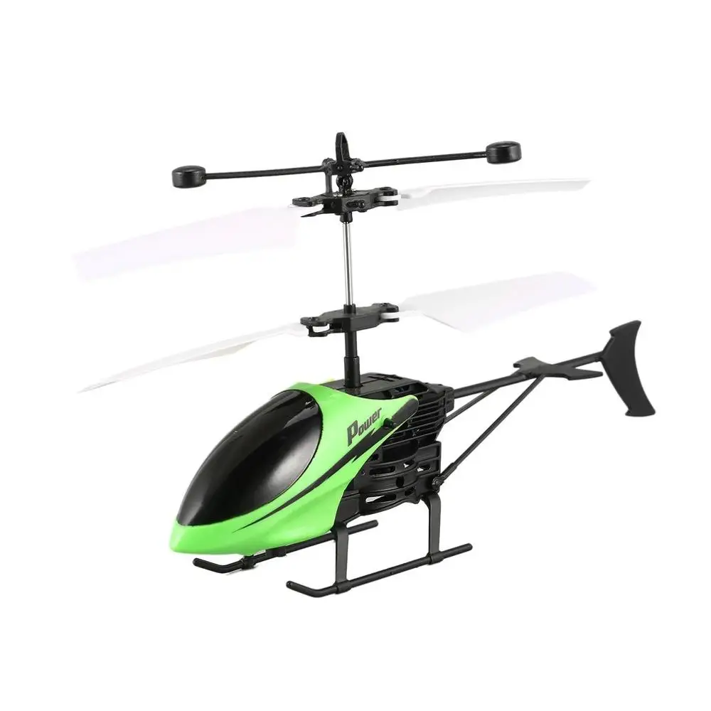 green D715 Радиоуправляемый Летающий Мини Инфракрасный индукционный Радиоуправляемый вертолет беспилотный летательный аппарат с дистанционным управлением светодиодный мигающий светильник для детей игрушки в подарок - Цвет: green