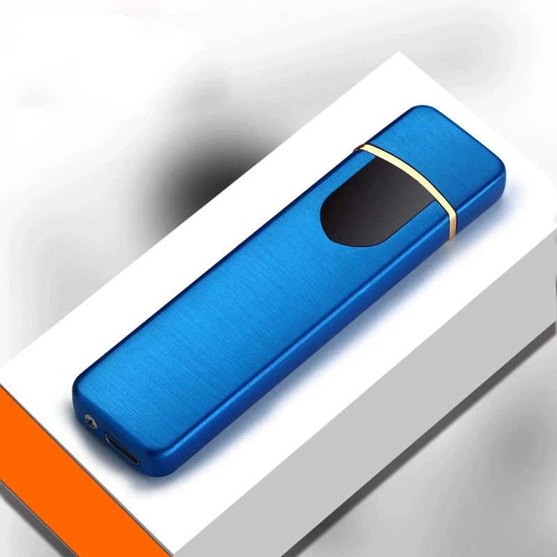 Ветрозащитная зажигалка подарок бездымный беспламенный usb зарядка Электронная