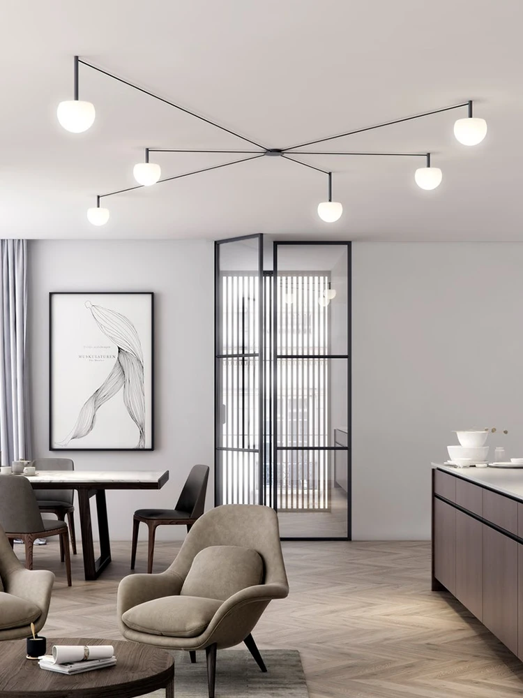 Дизайнерская Люстра для гостиной лампа Северной Европы простая современная