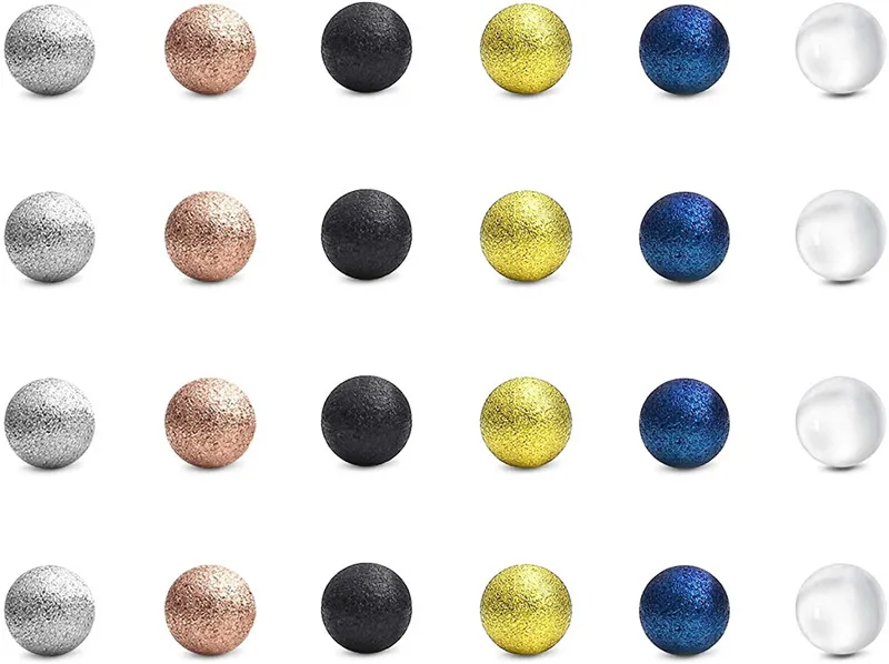 24PCS Acrylic Replacement Balls for Body Jewelry Piercing Belly Button Rings Nipple Tongue Barbell Parts Women Men | Украшения и