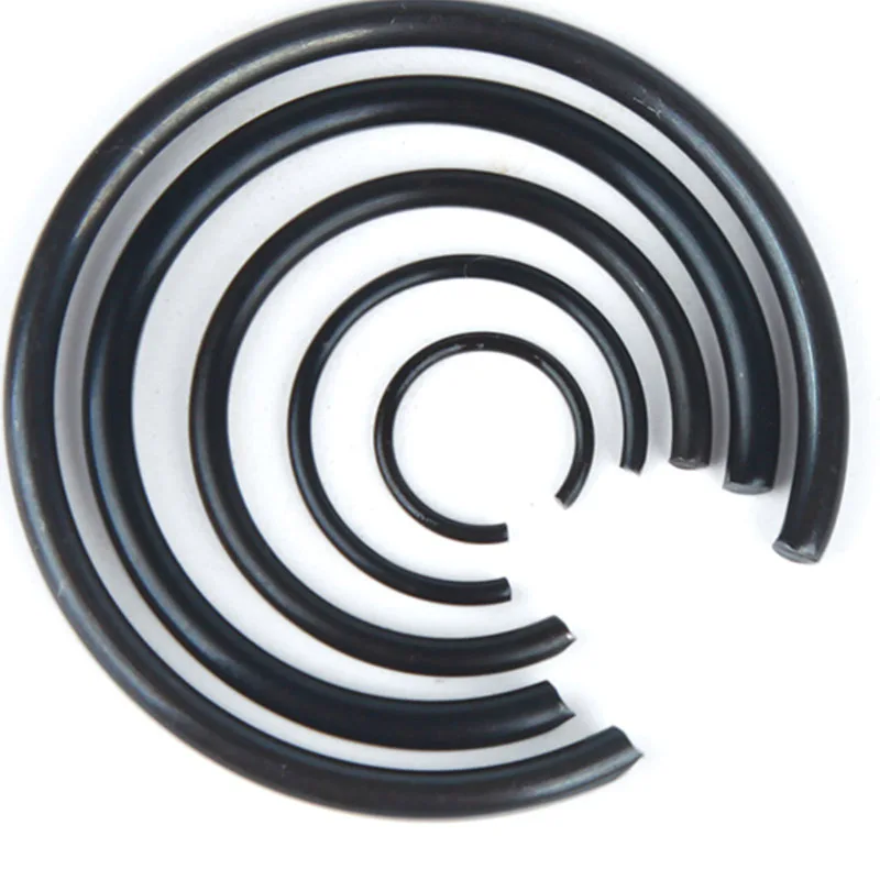 Стопорное кольцо 70MN GB895.2 черная стальная проволока стопорное для отверстий