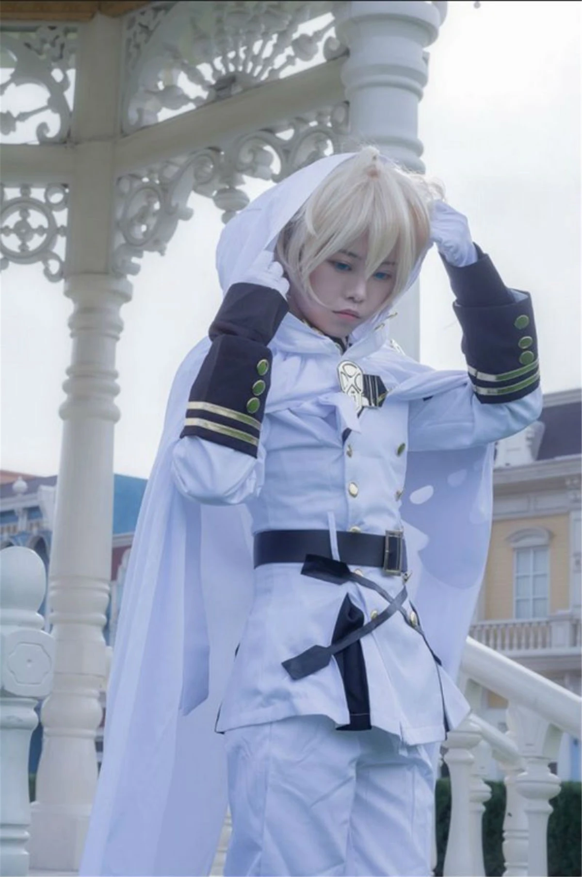 Мужские взрослые аниме Серафим конца Owari no Seraph Mikaela Hyakuya Униформа Хэллоуин косплей
