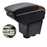 arm rest for polo 9n armrest box center console central store content box with cup holder usb interface