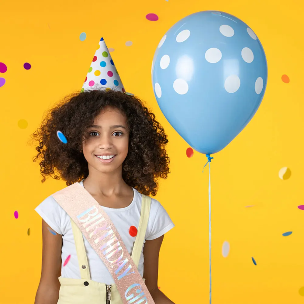 

2pcs Birthday Rhinestone Crown and Letter Printing Sash Party Favors Accessories