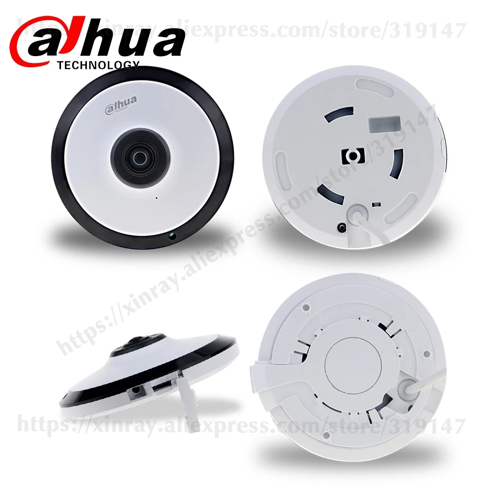 Dahua IPC-EW4431-ASW 4MP панорама POE wifi 360 рыбий глаз ip-камера Встроенный микрофон слот для sd-карты аудио сигнал тревоги интерфейс