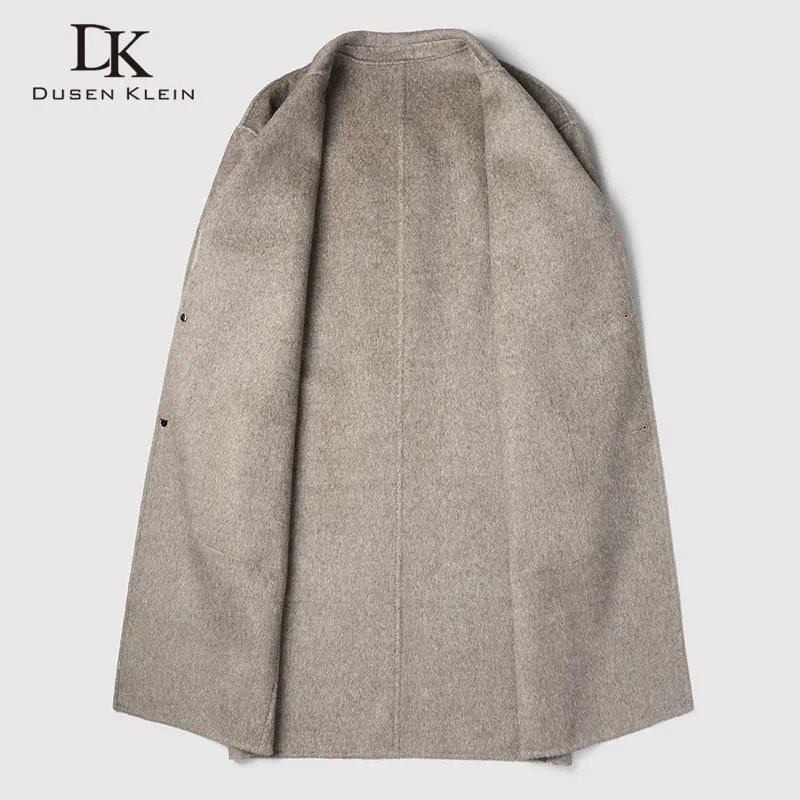 Мужское шерстяное пальто Зимняя шерстяная куртка тонкая повседневная длинная