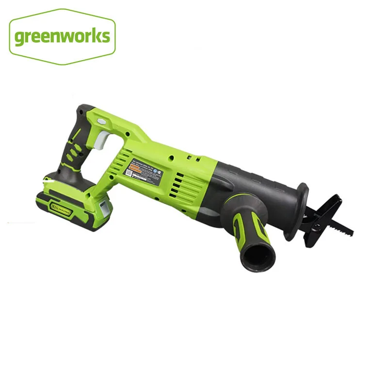 Greenworks с возвратно-поступательным движением беспроводные Батарея 24v литий-ионный поставляется с Батарея и Зарядное устройство