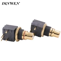 rca connector plug 24k gold plated ofc copper ptfe insulation for pcb mount red black 1pair