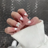 fake nails butterfly heart full cover fake nails diy glue press on nails nail supplies for professionals