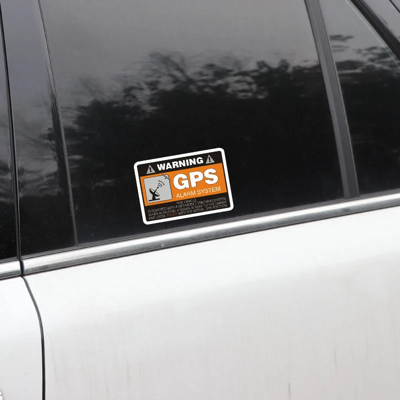 YJZT 4X 8 см* 5,3 см Предупреждение автомобиля Стикеры gps сигнализации Системы Наклейка ПВХ 12-0911