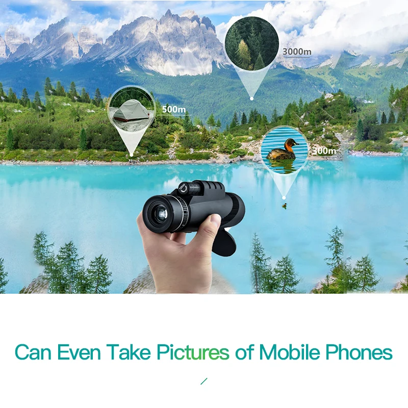 Монокулярный телескоп 40 х60 компактная Выдвижная камера для телефона зум Starscope Bak4