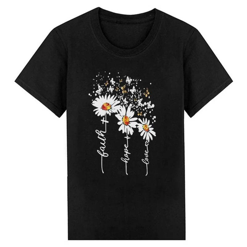 

Women Casual Round Neck Plus Size T-Shirt Loose Printed Blouse round Neck Short-sleeved Shirt Tops