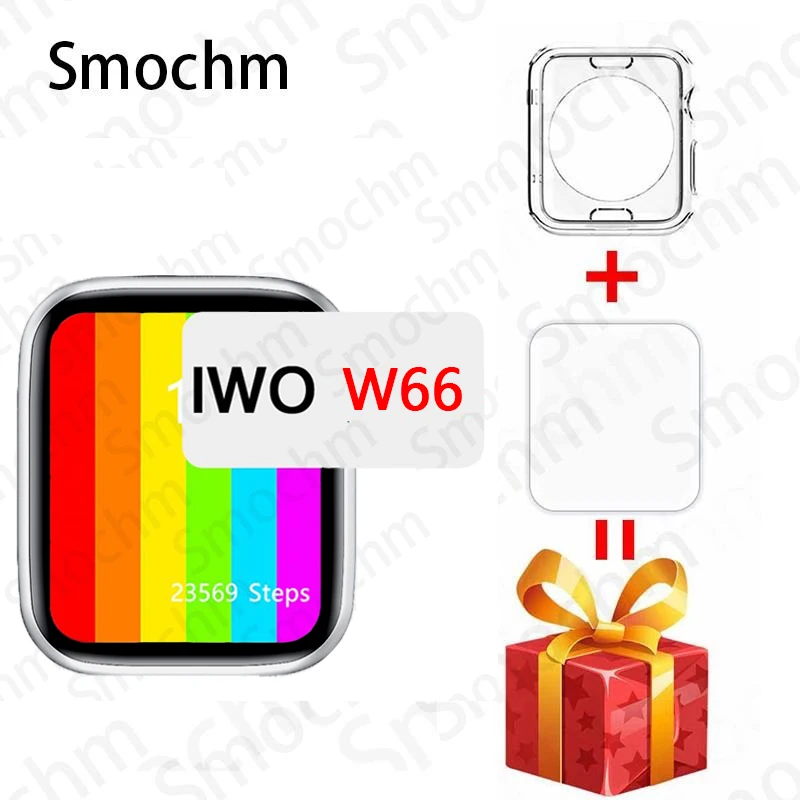 Smochm IWO W66 установить часы уход за кожей лица серии 6 44 мм 40 бесконечное Экран