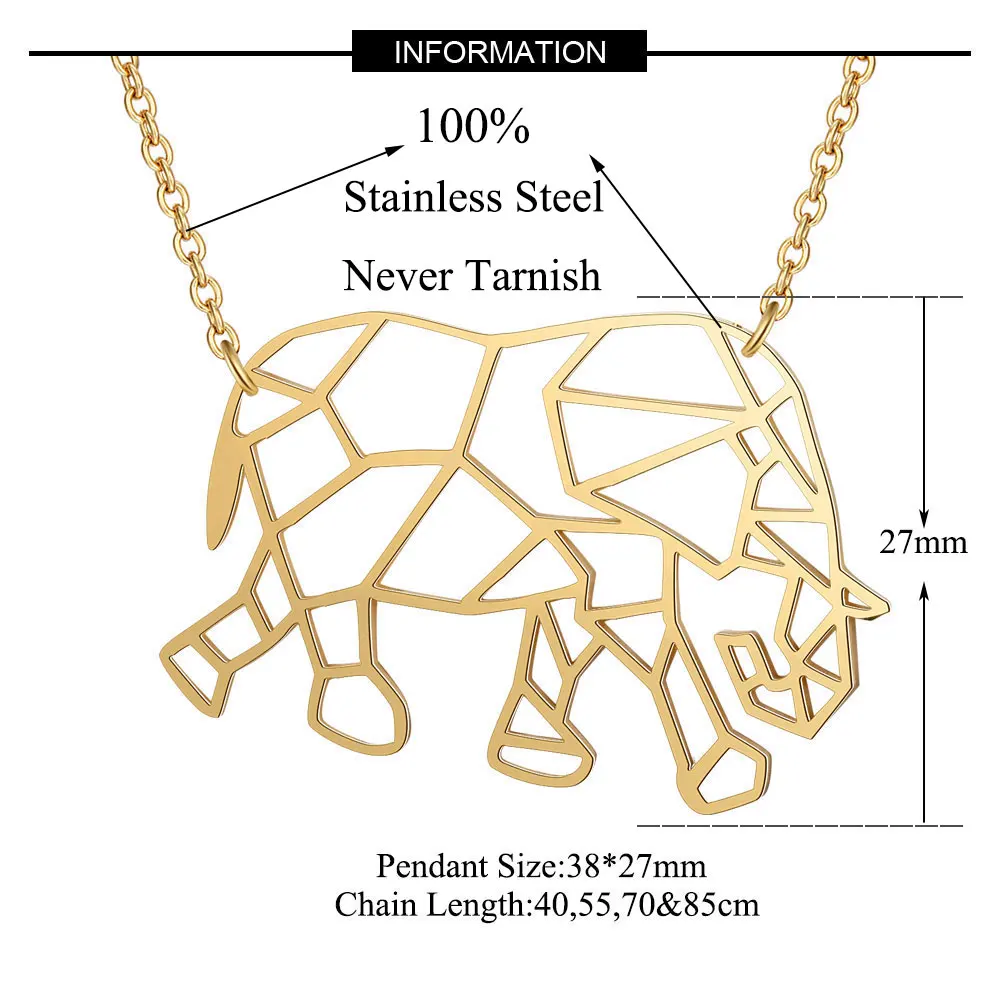 100% настоящая нержавеющая сталь 40 см большое длинное ожерелье с изображением