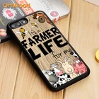 Чехол для телефона Oriwood фермеры для iPhone 5 6 6s 7 8 plus 11 12 13 pro X XR XS Max Samsung edge S8 S9 S10