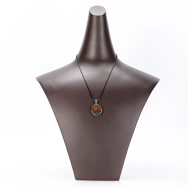 Подвеска JD 25x25 мм из натурального камня круглые бусины с отверстием для сверления