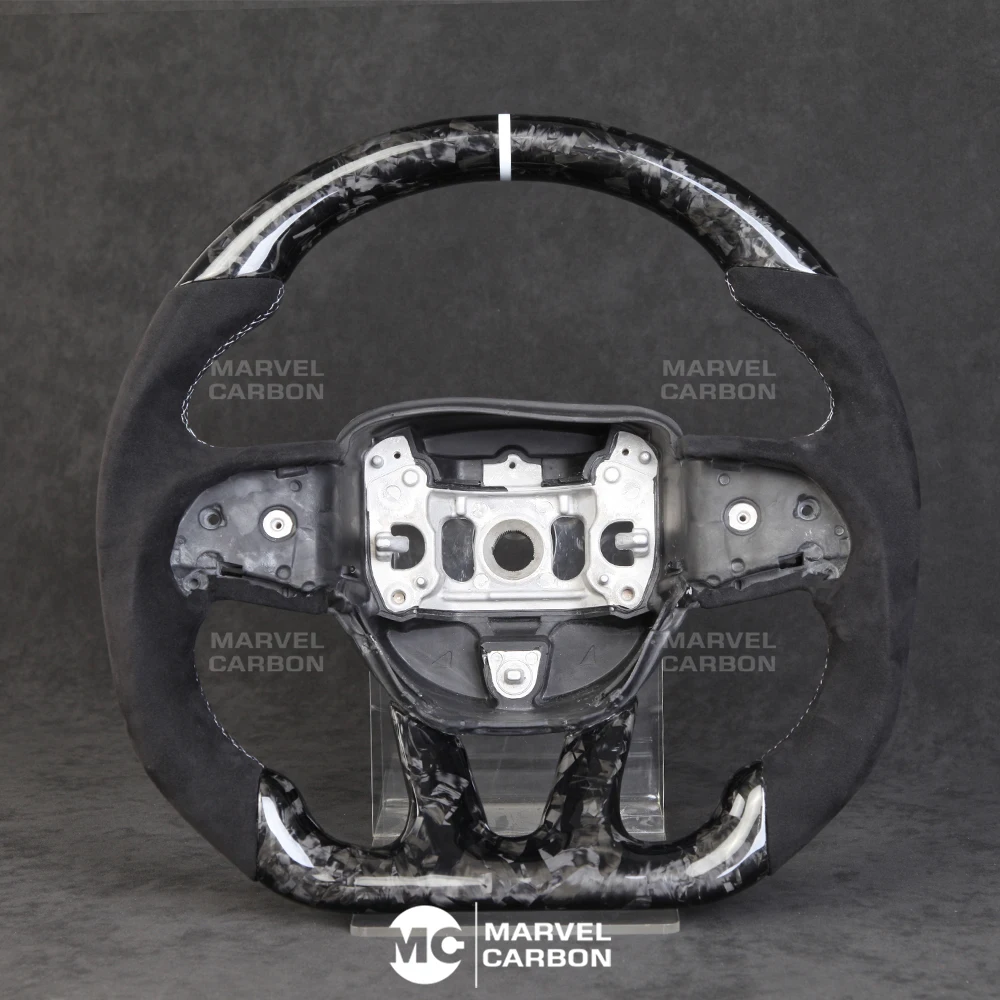 

100% REAL CARBON FIBER STEERING WHEEL COMPATIBLE WITH Dodge
