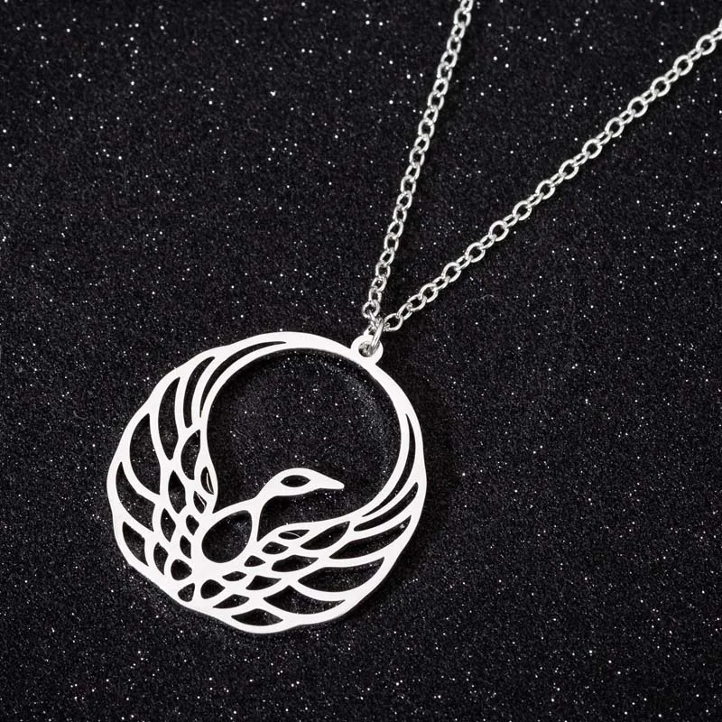 Женское колье с подвеской FENGLI ожерелье из нержавеющей стали изображением орла и