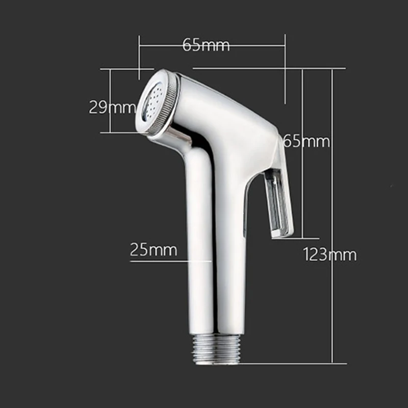 

Toilet Shower Head Adapter Handheld Stainless Steel Bidet Sprayer Douche Kit