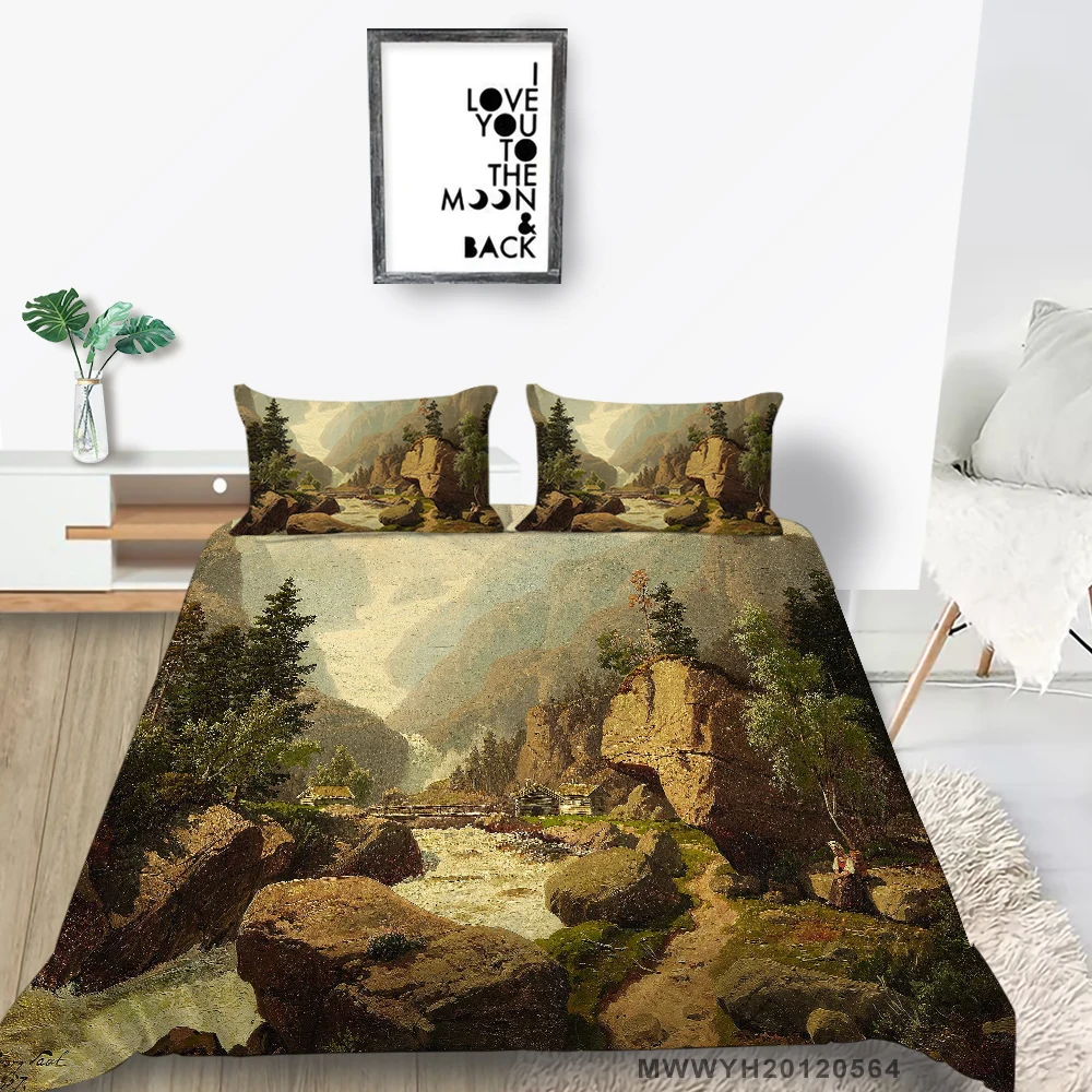 Приморский Постельное белье Маяк Фэнтези Художественные пододеяльник для