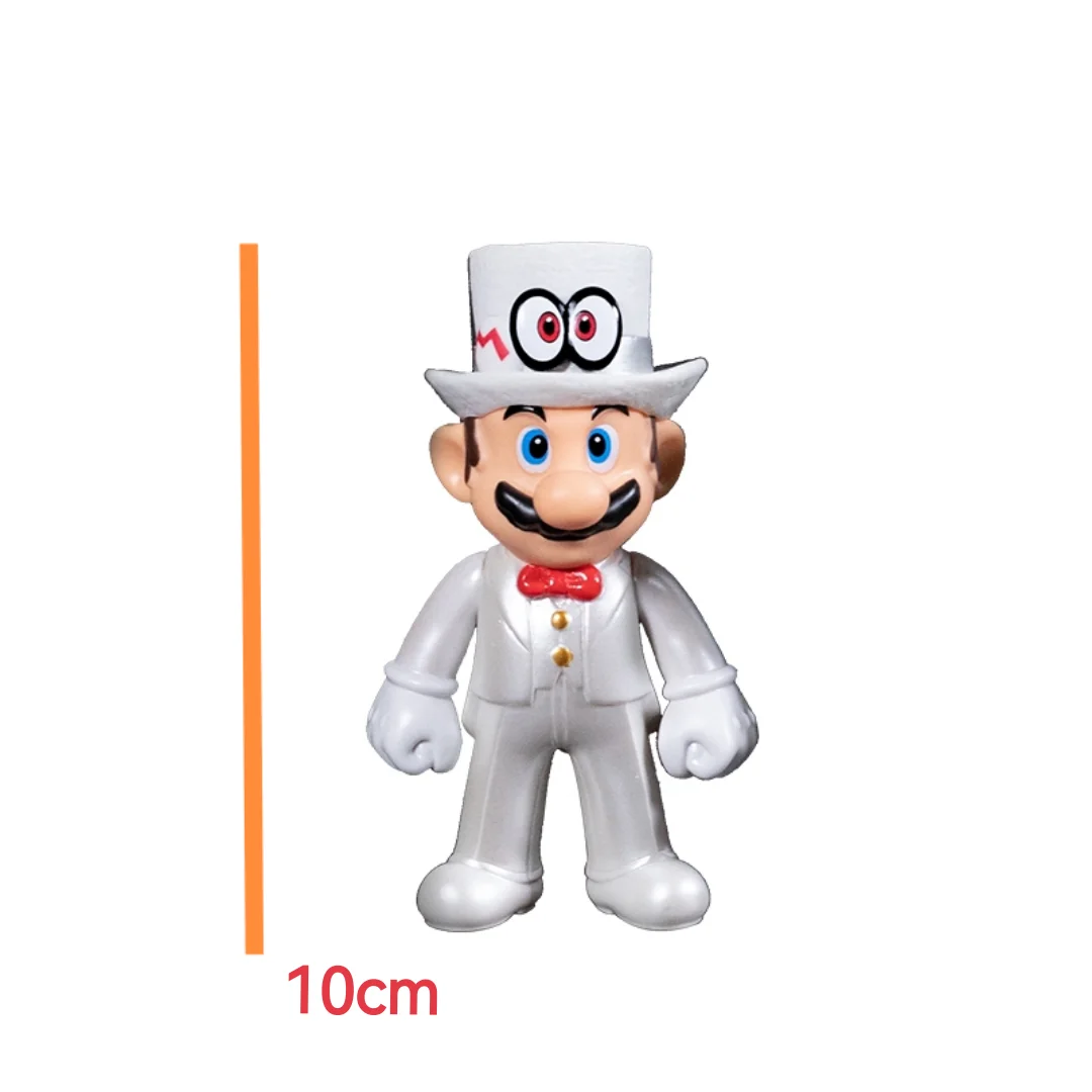 Figuras de acci&oacute;n de PVC Brosed Super Marioed para ni&ntilde;os, modelos de Marioed de 10cm, mu&ntilde;ecos coleccionables, regalos de cumplea&ntilde;os, 5 unids/lote-5