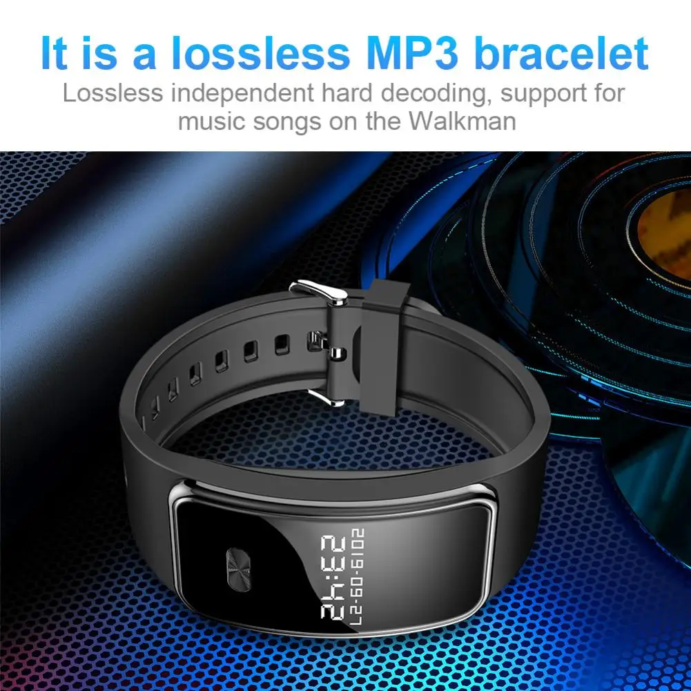 Смарт-браслет аудио Голосовое управление браслет переносной диктофон MP3 голоса