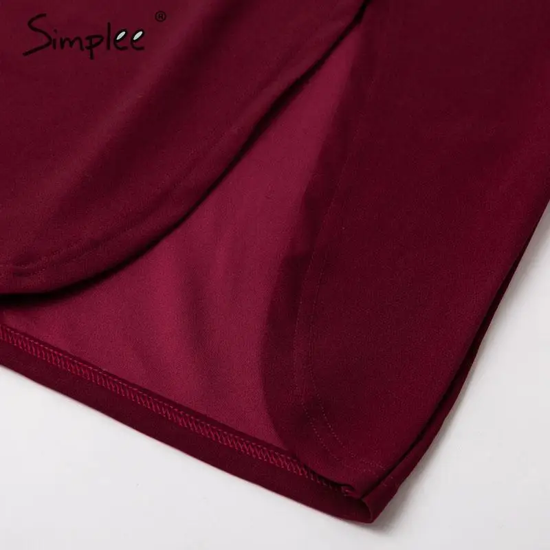 Simplee сексуальное платье с v-образным вырезом без рукавов разрезом женское