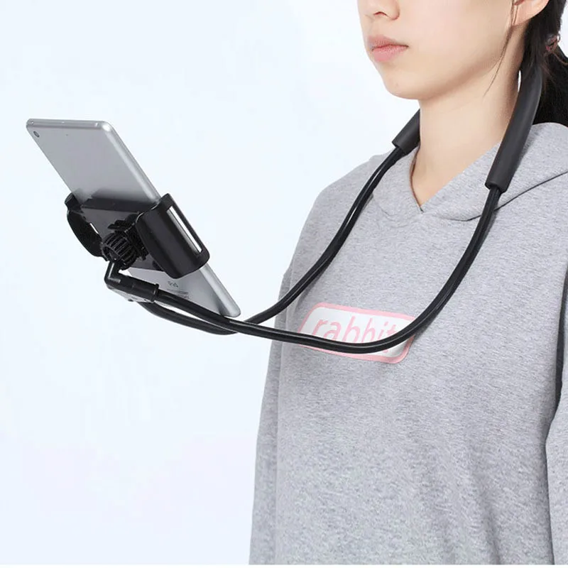 Держатель для планшета Hanginge Neck Lazy Necklac, новый гибкий держатель для планшета, подставка для мобильного телефона, планшетов для iPhone, Huawei, Xiaomi