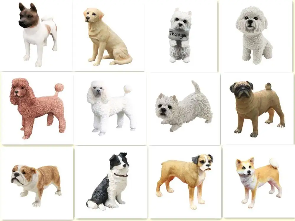 

Resin doggie crafts Standing Bulldog for Decoration and Collection Gift