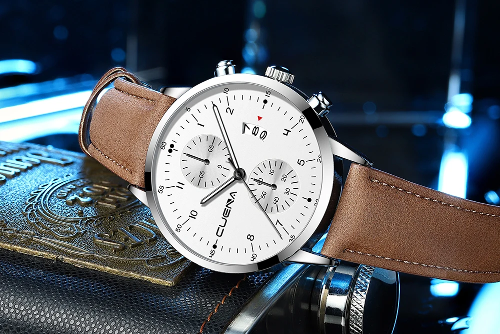 

CUENA Quartz Military Sport Luminous Dial Business Men's Watch Top Brand Luxury Waterproof Date Relogio Masculino Wristwatches