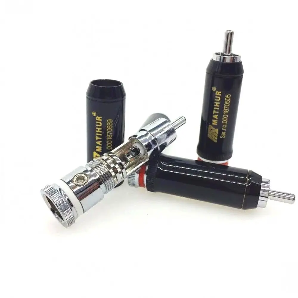 Высококачественный медный родиевый RCA штекер высокого качества сварочный