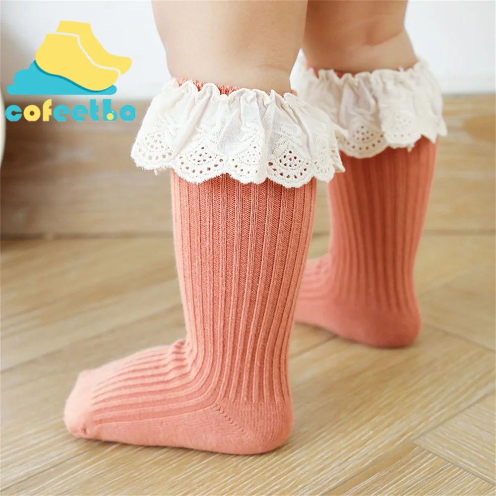 

Детские Нескользящие бесшовные мягкие хлопковые дышащие полосатые напольные носки принцессы для маленьких девочек на весну и осень