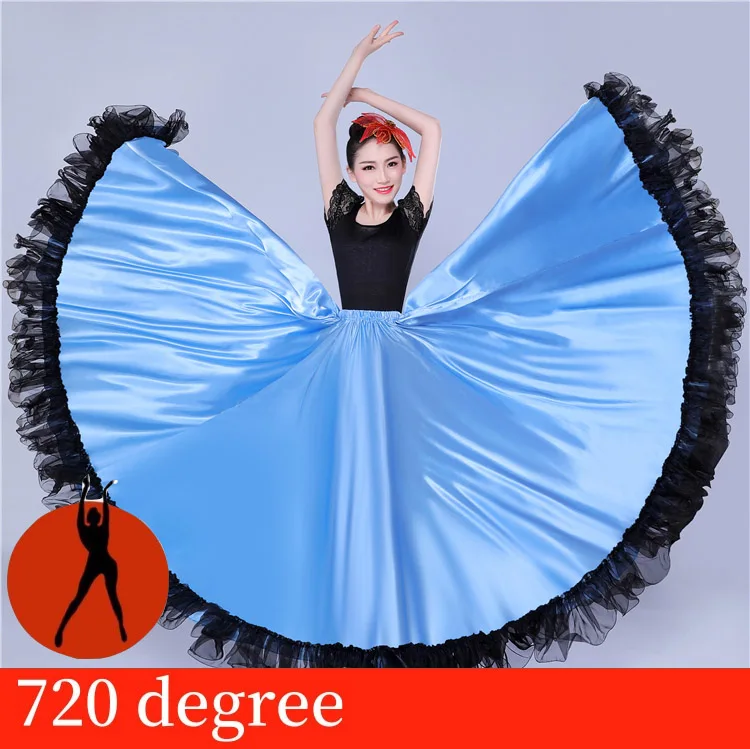 Танцевальный Костюм для фламенко для женщин Vestido Sevillana Gypsy Испания Фламенго леди танцевальное платье юбки фламенко сценическая танцевальная одежда SL1447 - Цвет: style 4 720