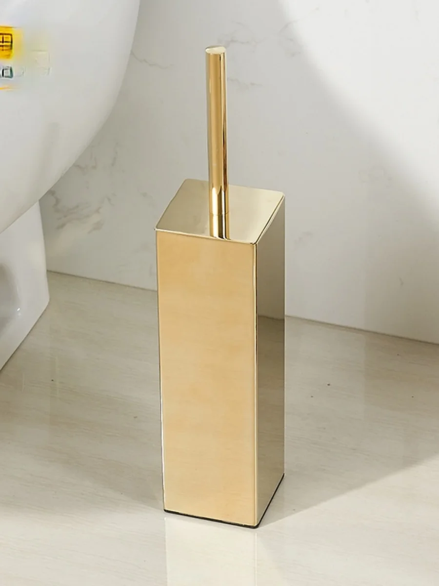 

Stainless Steel Creative Wall-mounted Toilet Brush with Long Handle Punch-free Bathroom Household Toilet Toilet Brush Holder Set