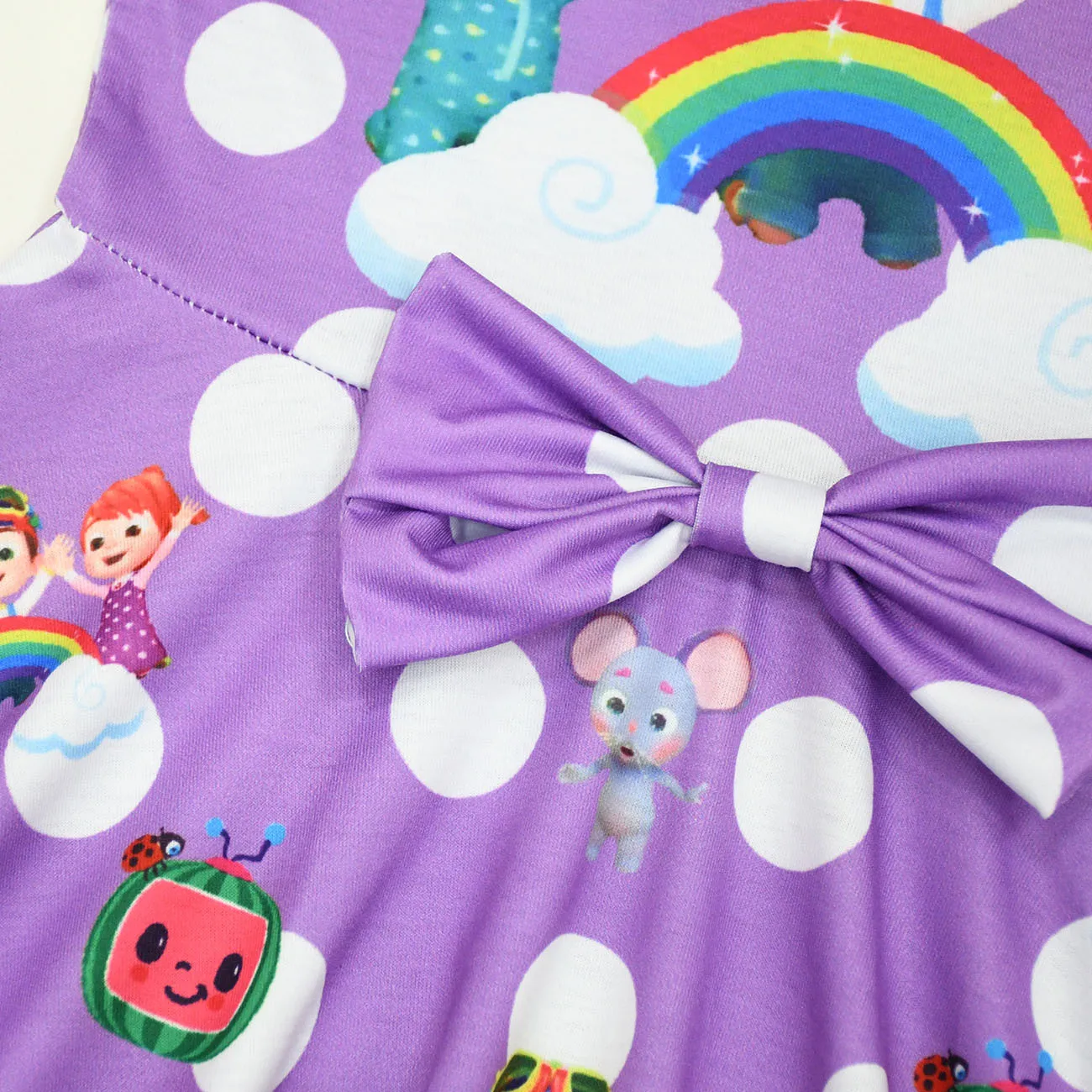 

Children Boutique Summer Baby Girl Clothes 3-8 Years Sleevelss Princess Dress Girls Cocomelon Birthday Party Dress Kids Vestido