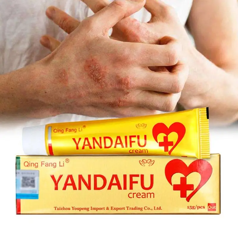 Горячая Распродажа мазь YIGANERJINGYANDAIFU псориаз дерматит экзема зуд без