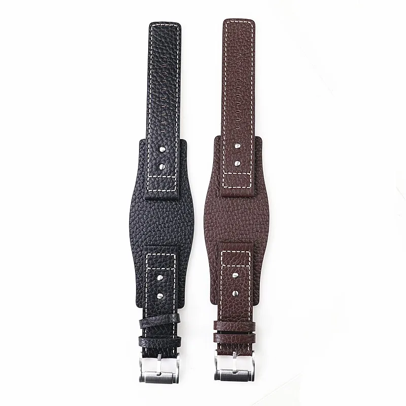 Ремешок для часов Fossil Jr1401 Bq2054 Fs5414 24 мм браслет из натуральной кожи черный