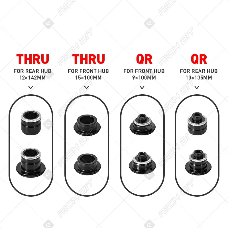 

Koozer XM490/MF480/XM460/BM440/XR420 Bicycle Hub Adapter Mountain Bike End Cap Adapter Hub Seat Conversion Hub End Cap Adapter