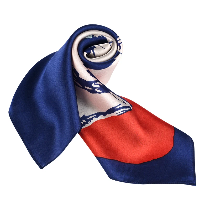 

New square scarves silk scarves Silkworm Silk Neck versatile spring and autumn winter fashion scarves women