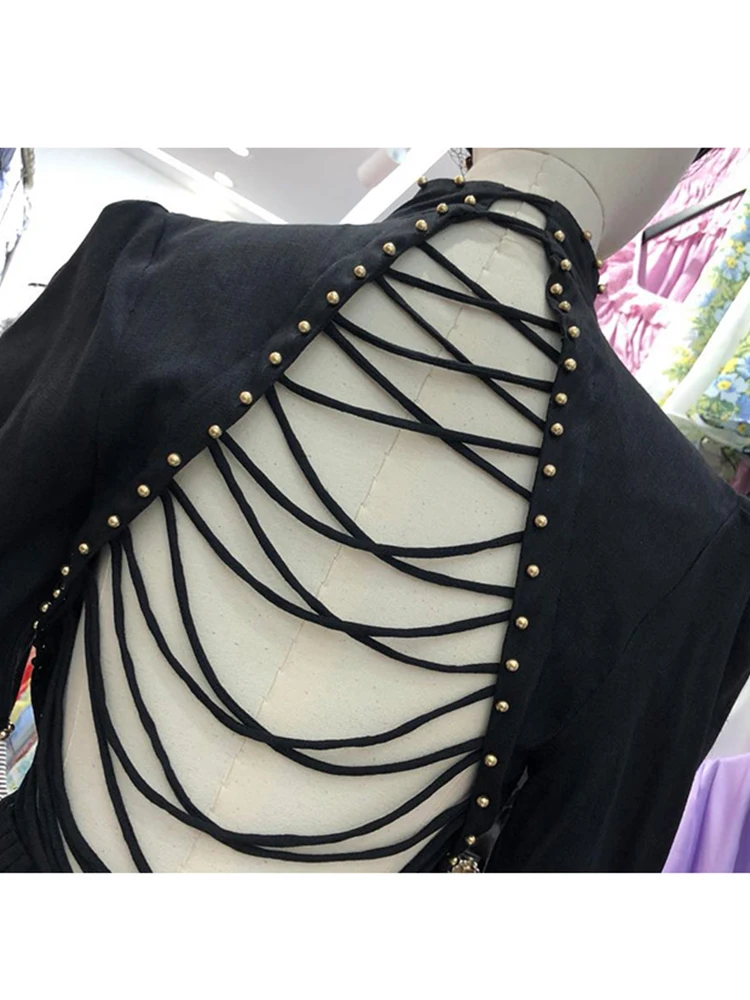 

Beaded Skinny Heavy Craft Lace Hollow Jumper Women's Summer Sexy Pleated Dress 2021New Women's Summer Fashion A-line Dress Bing